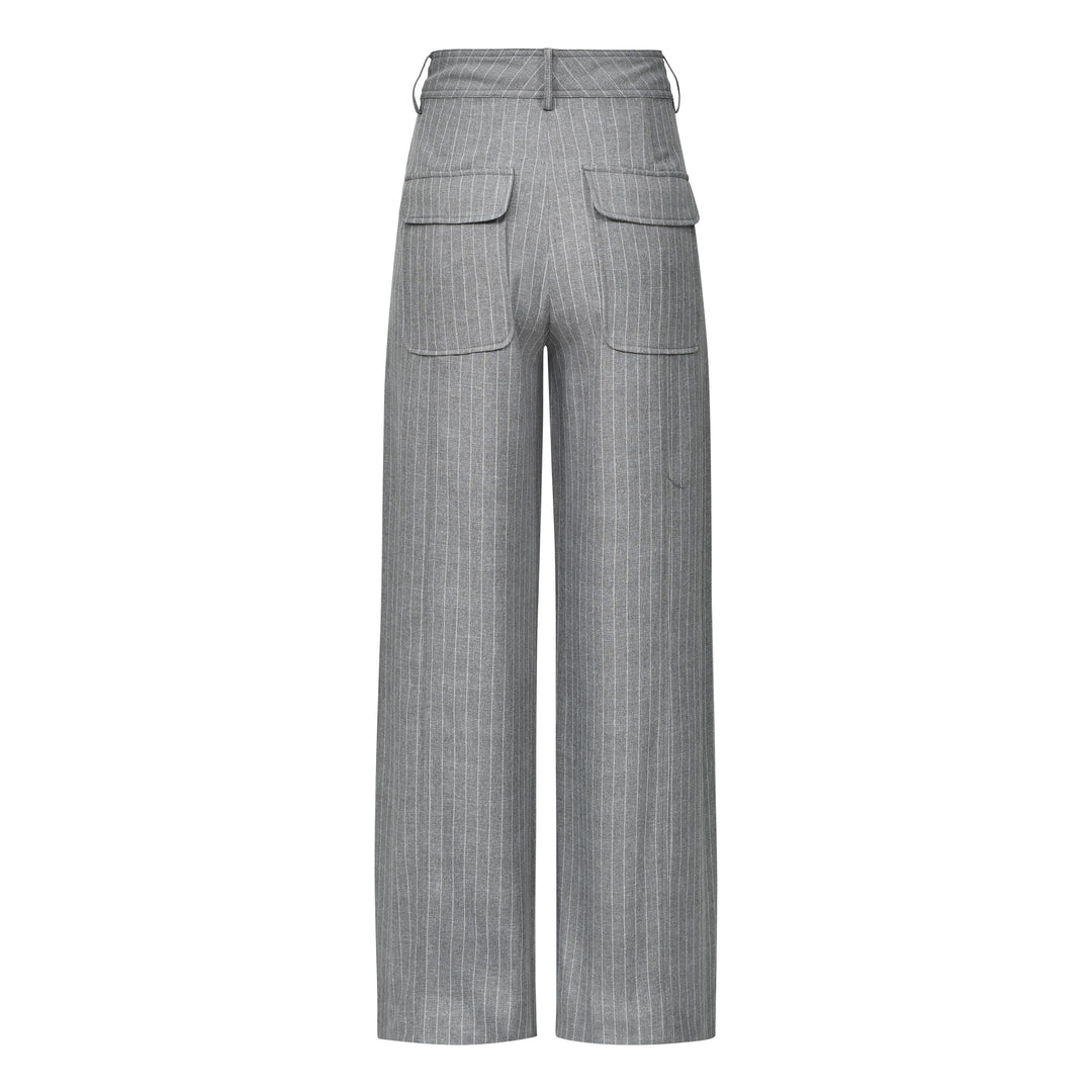 Pantalon Elira gris avec rayures - Sofie Schnoor