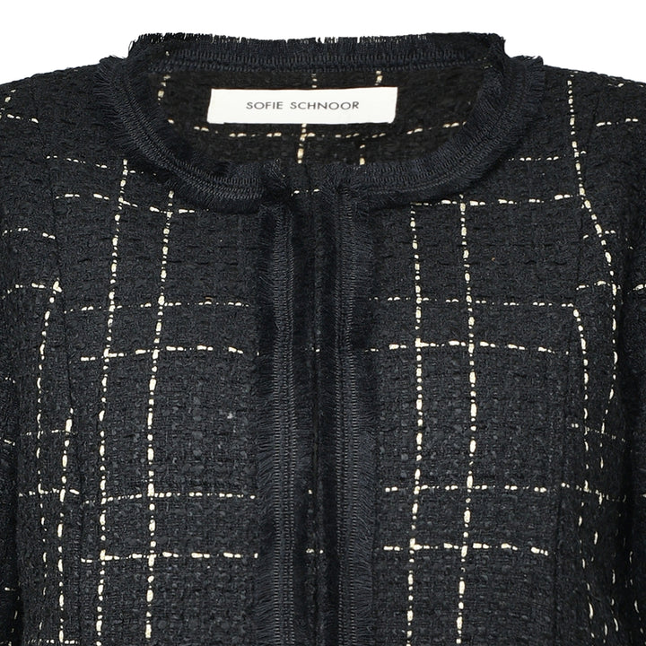 Veste courte en tweed