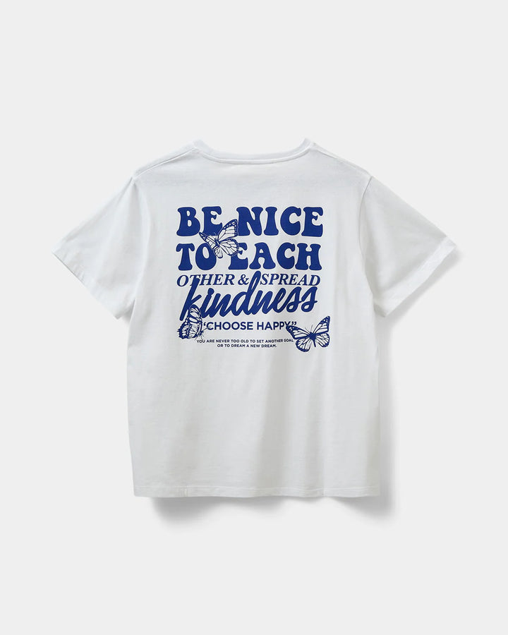 T-shirt écriture bleue Be Nice