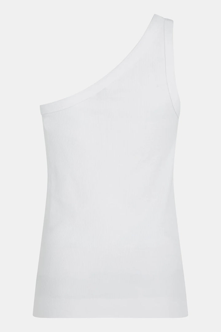 Camisole côtelé asymétrique