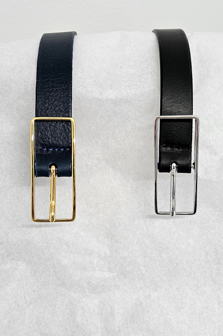 Ceinture fine cuir Ursian 1"