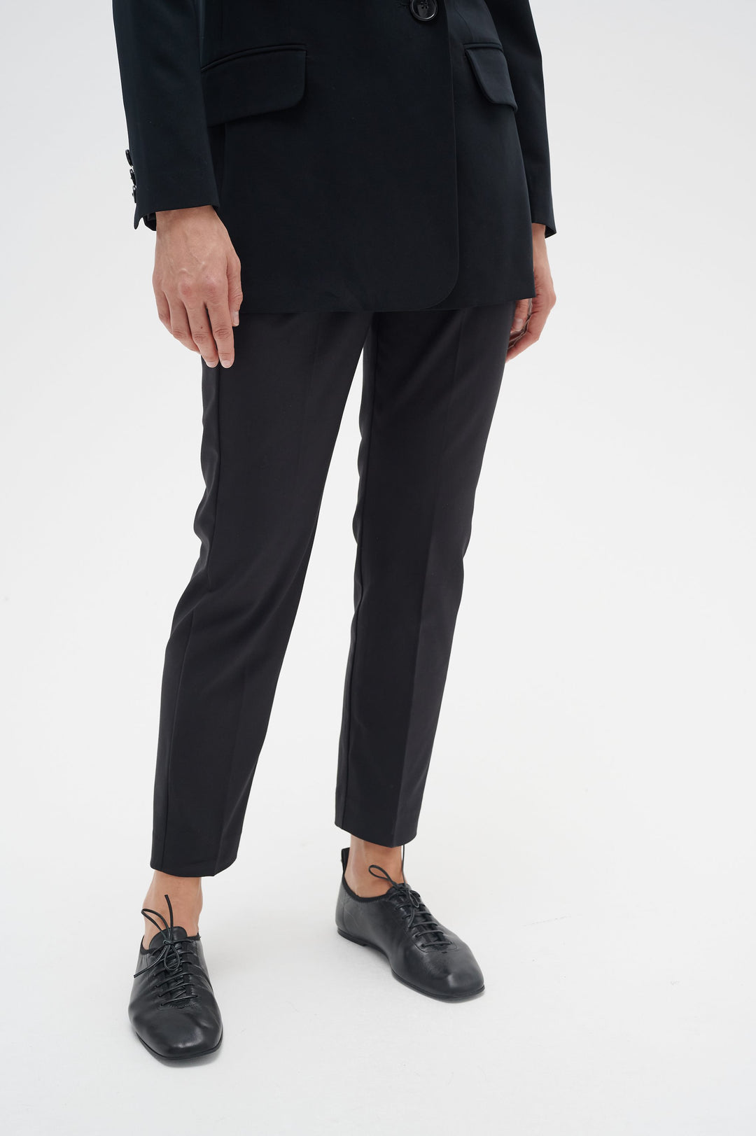 Pantalon droit élastique Zella - Noir