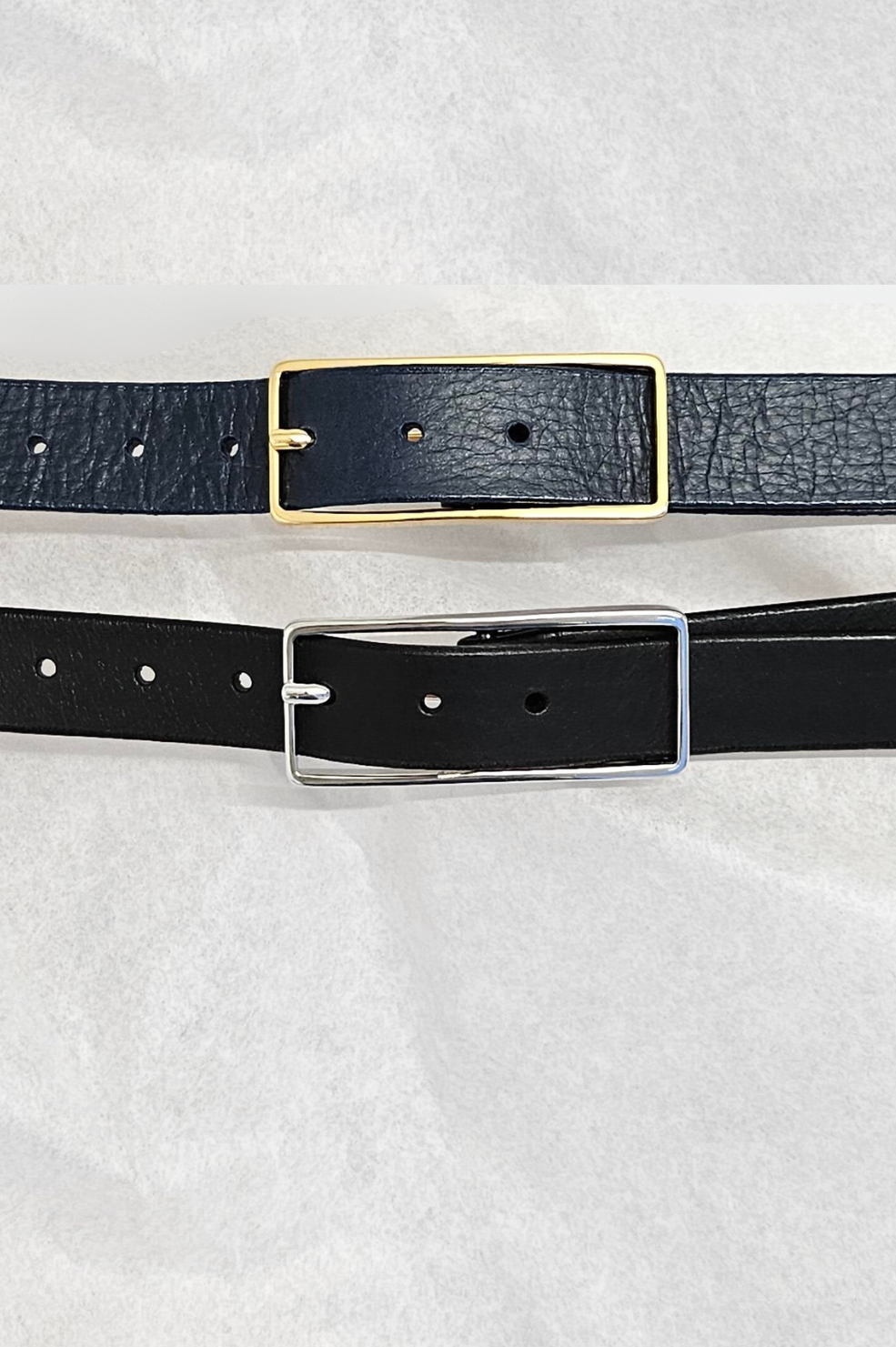 Ceinture fine cuir Ursian 1"