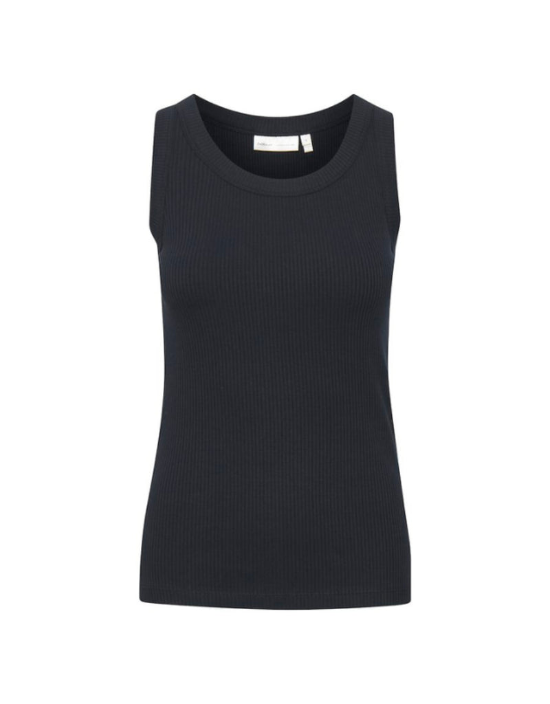 Camisole côtelée col rond Dagna