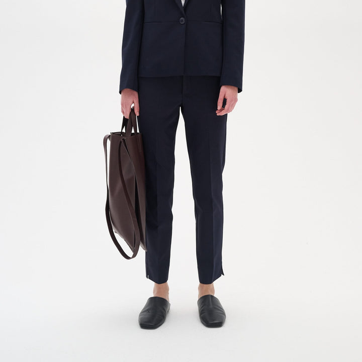 Pantalon droit élastique Zella - Bleu marine