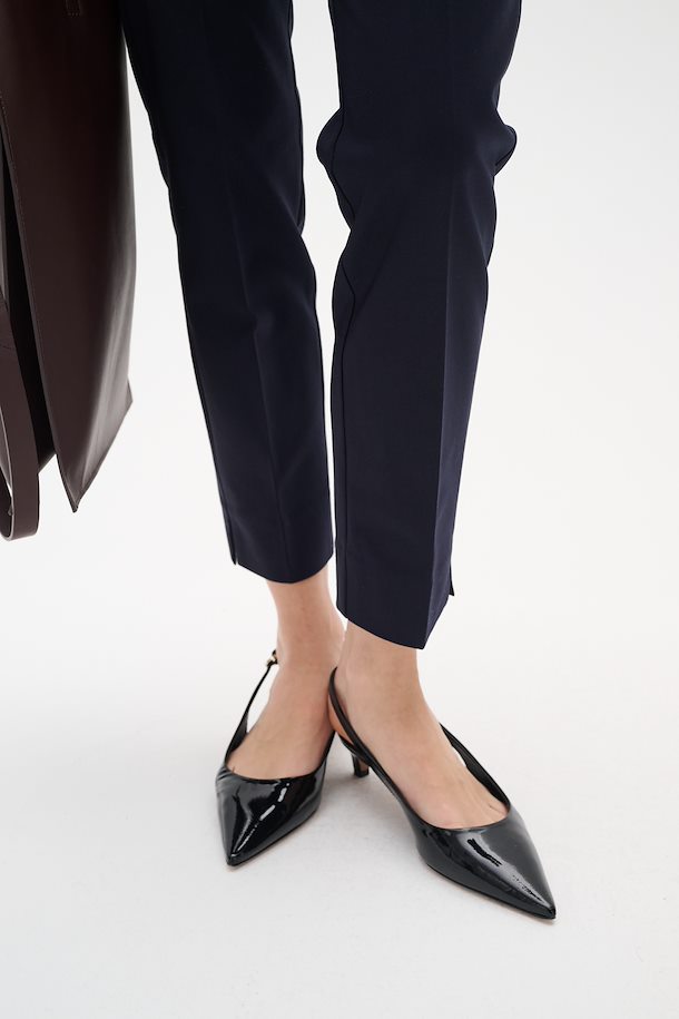 Pantalon droit élastique Zella - Bleu marine