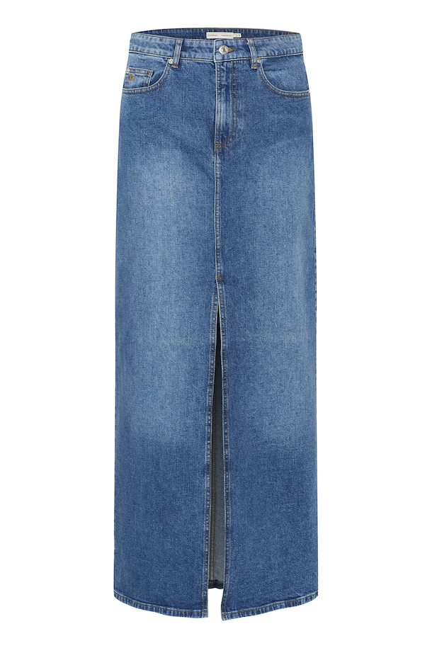 Jupe longue fente jeans Pheiffer