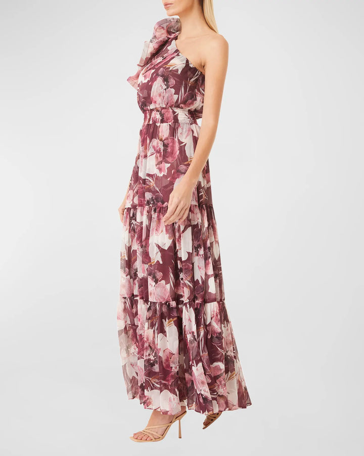 Robe longue fleurs tropicales  Ilaria