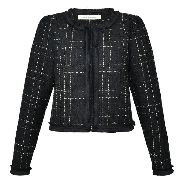 Veste courte en tweed