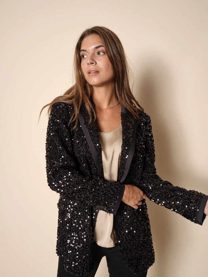 Blazer à palettes noires