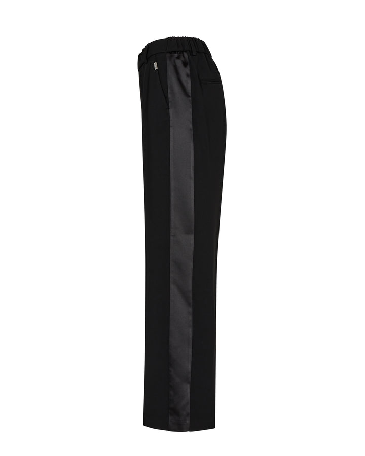 Pantalon coupe tuxedo avec bande de satin