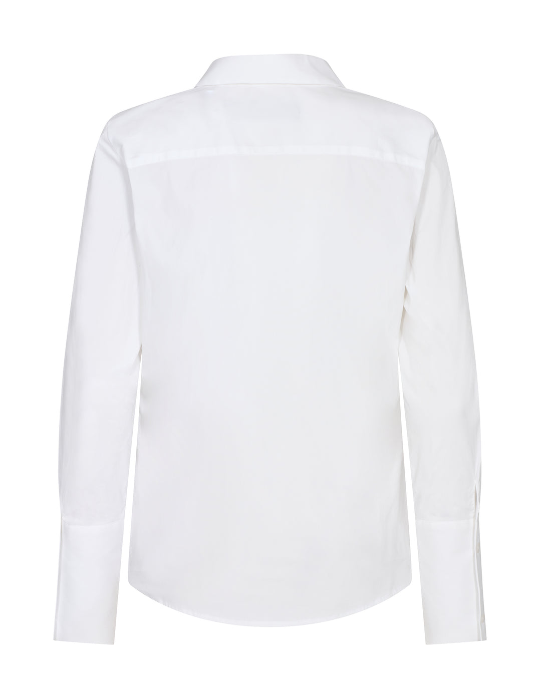 Blouse semi-ajustée blanche avec plis