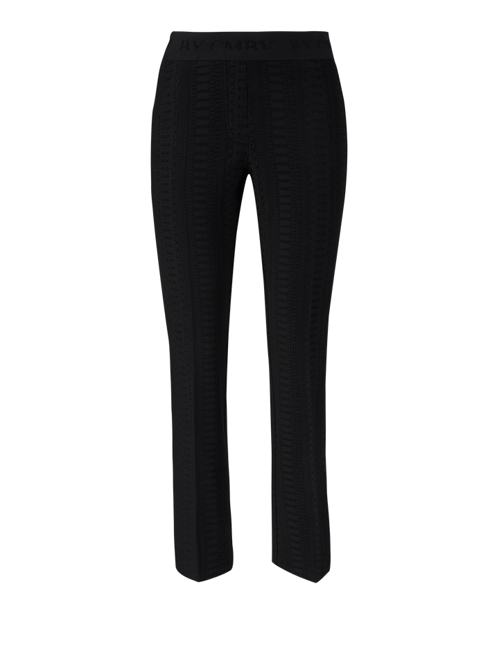 Pantalon en crochet noir Ranee